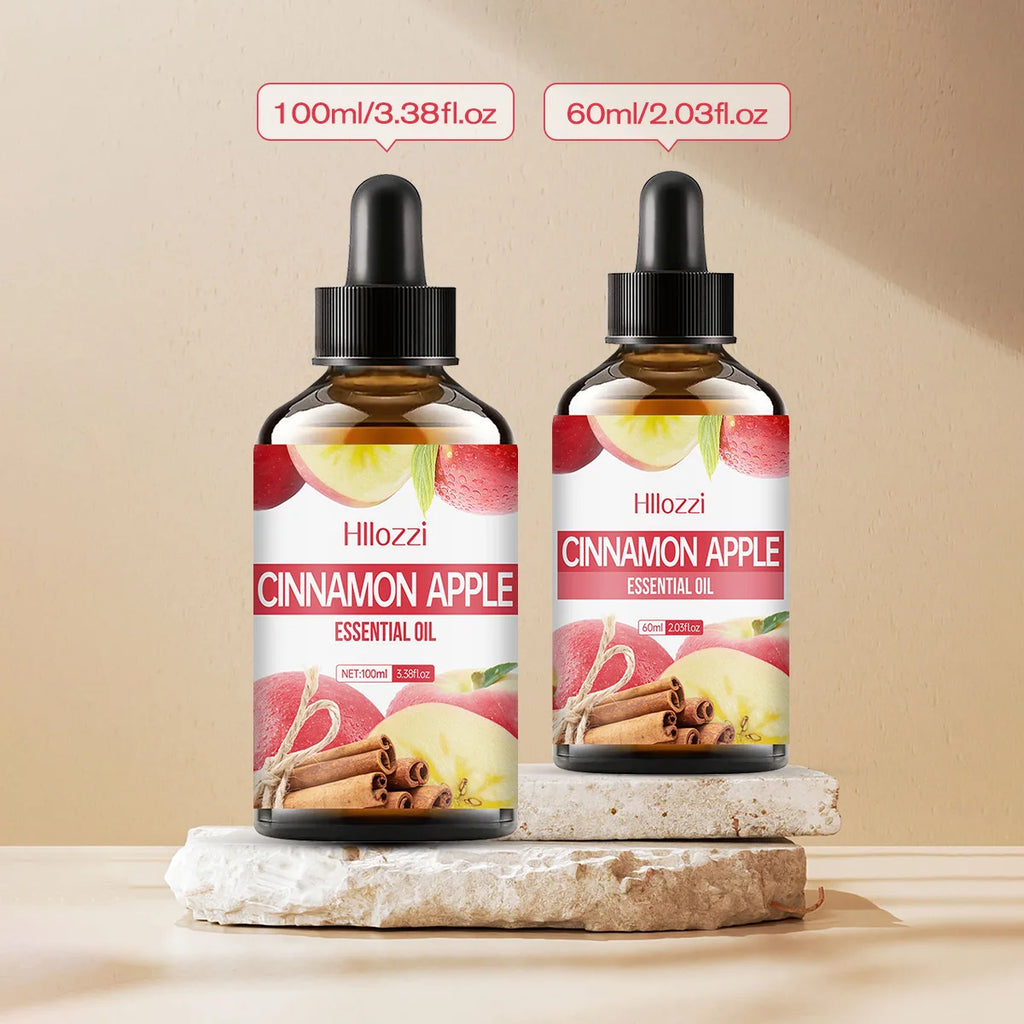 CINNAMON APPLE ESSENTIAL OIL Hydrating Moisturizing Skin Nourishment Zpaxo