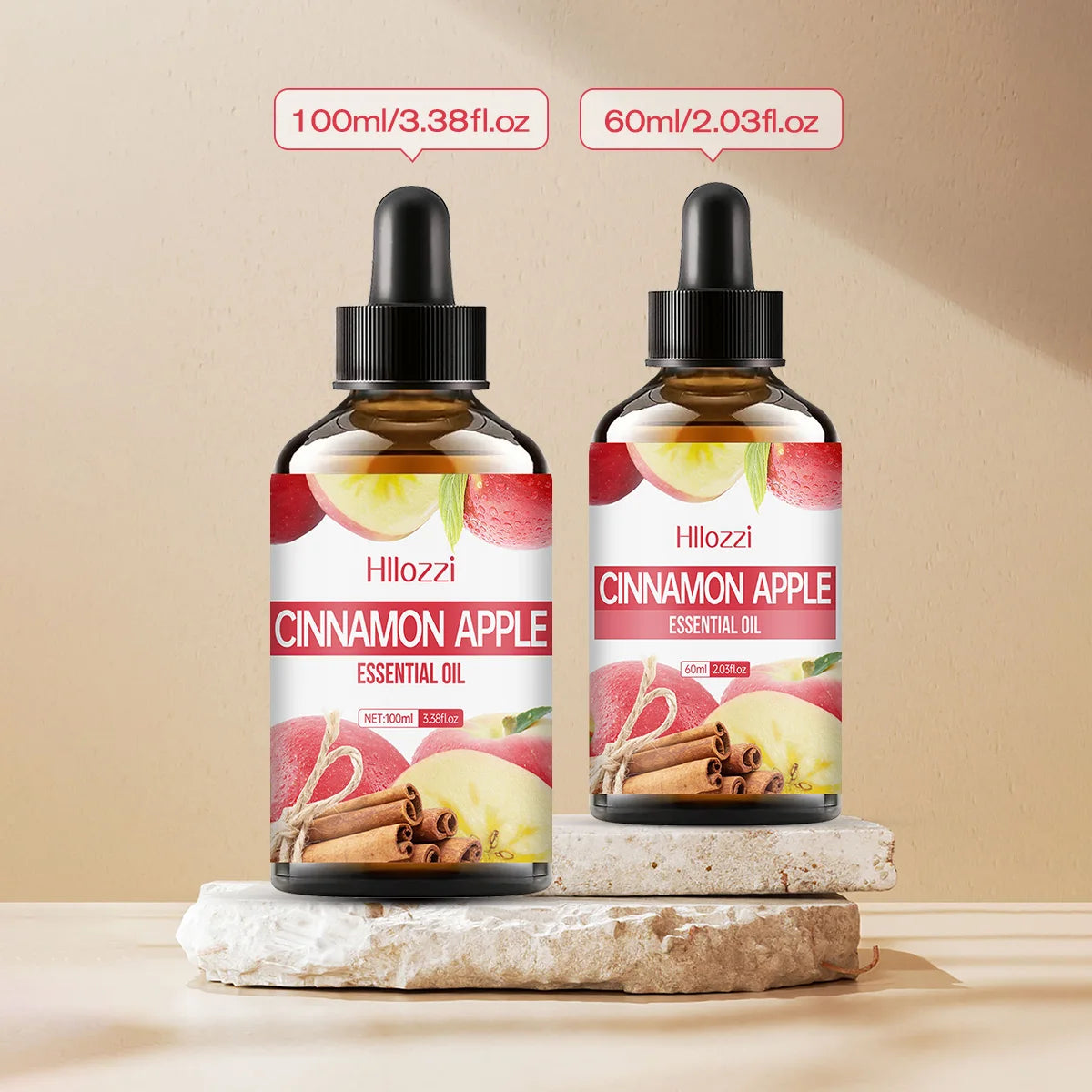 CINNAMON APPLE ESSENTIAL OIL Hydrating Moisturizing Skin Nourishment Zpaxo