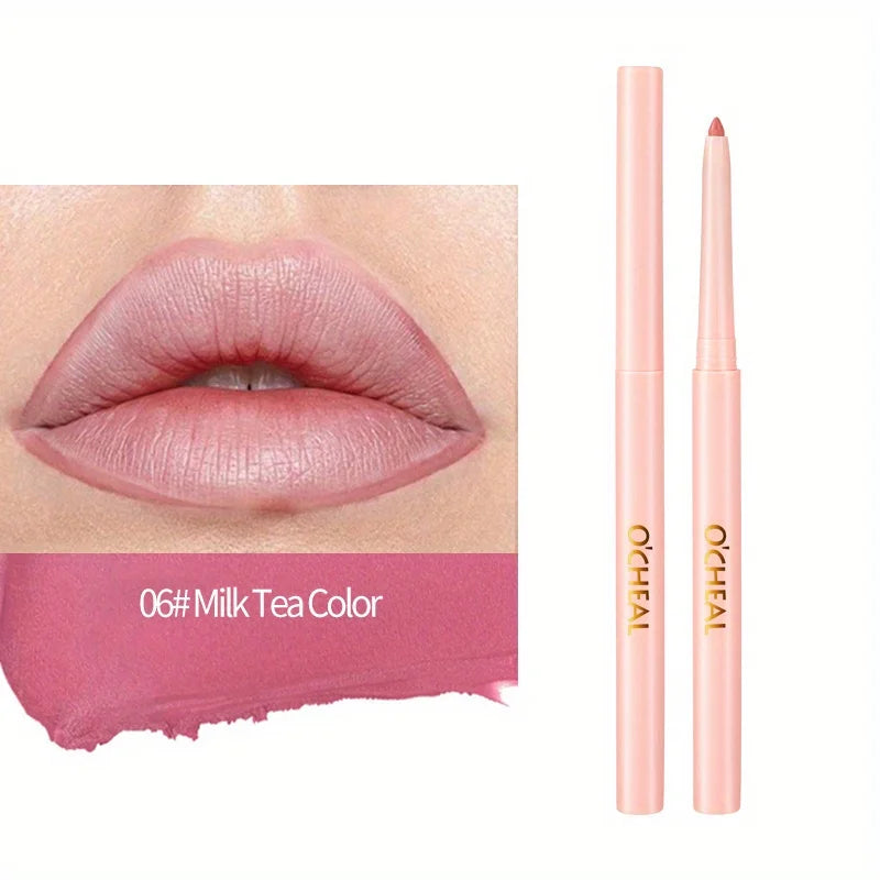 Matte matte lipstick lip liner waterproof and not easy to stick to the cup to outline the lip shape Zpaxo 06