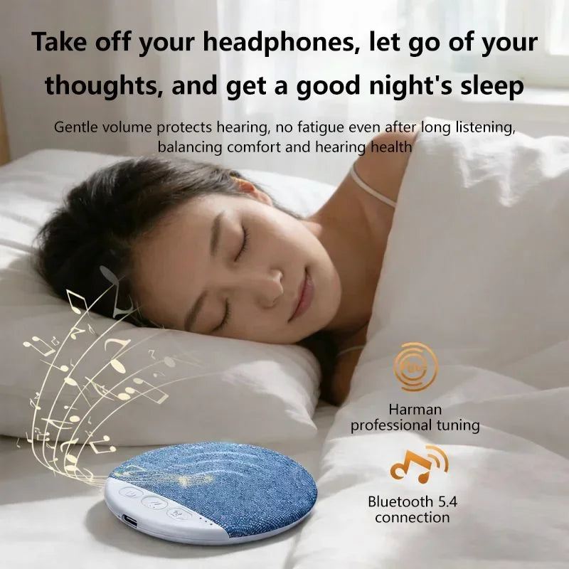2026 Wireless Pillow Speaker Sleep Aid Bluetooth Under Machine White