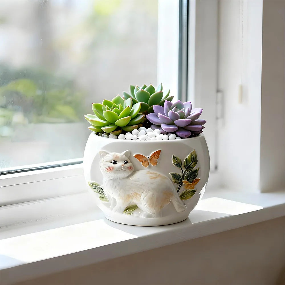 Cat Silicone Mold – DIY Flowerpot, Ornament & Storage Jar