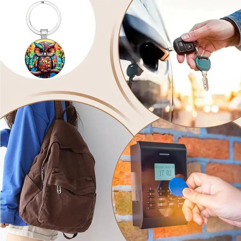 Owl Keychain Cute Animal Keychains For Women Modern Lucky Key Holder Home Decoration For Kids Adults Car Birthday Zpaxo