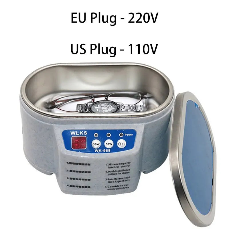 30/50W Digital Ultrasonic Cleaner Sonicator Bath Vibration Ultrasonic Jewelry Parts Glasses Circuit Board Watch Cleaning Machine Zpaxo
