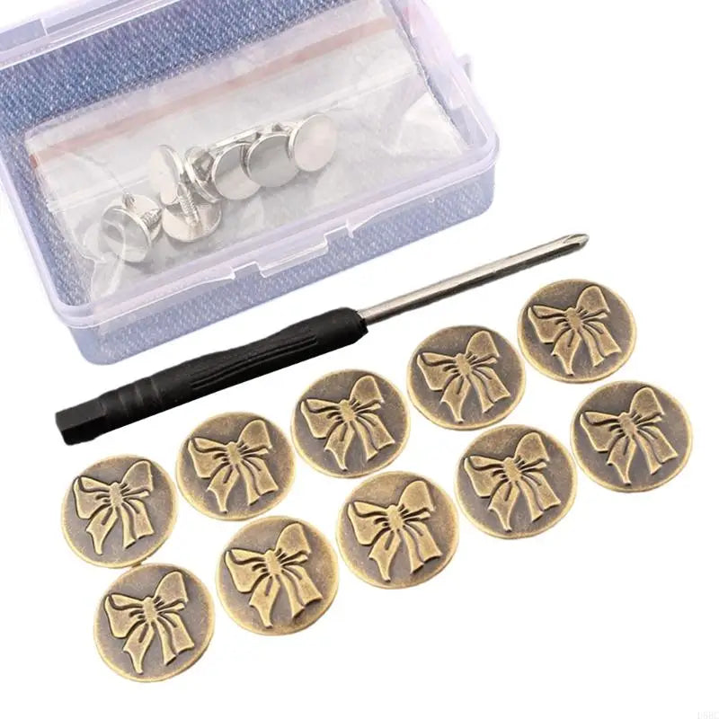 Waistband Button Jeans Buttons Trousers Replacement DIY Zpaxo 6 CN