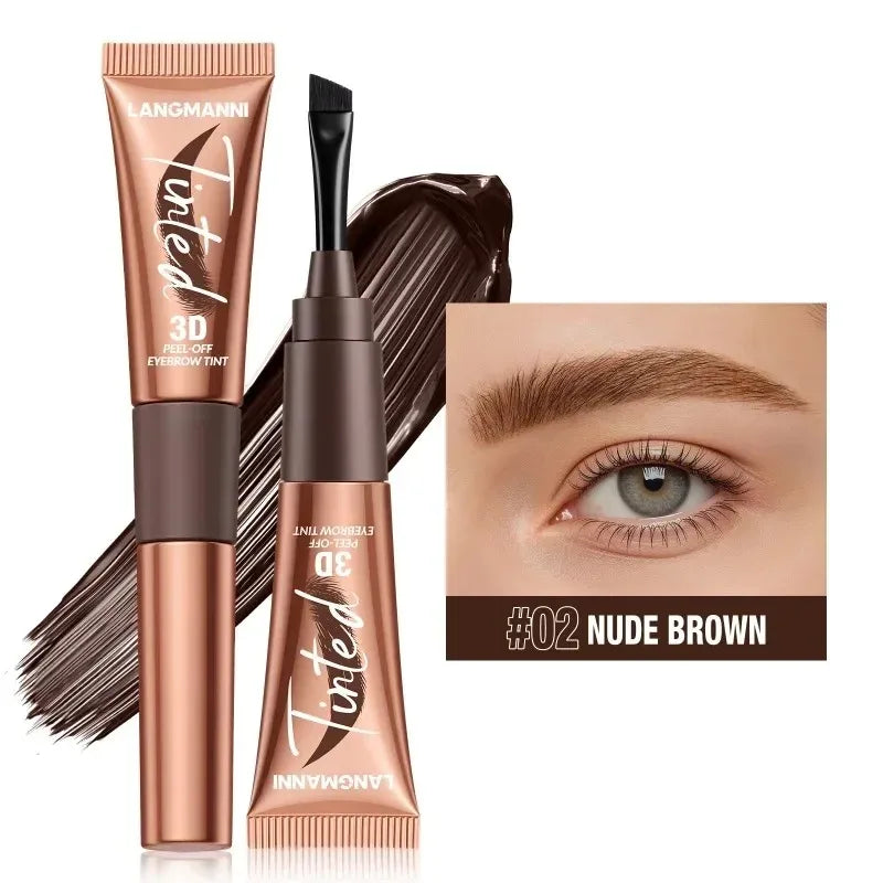 3 Colors Semi-permanent Tattoo Peel Off Eyebrow Dye Cream Waterproof Zpaxo 02