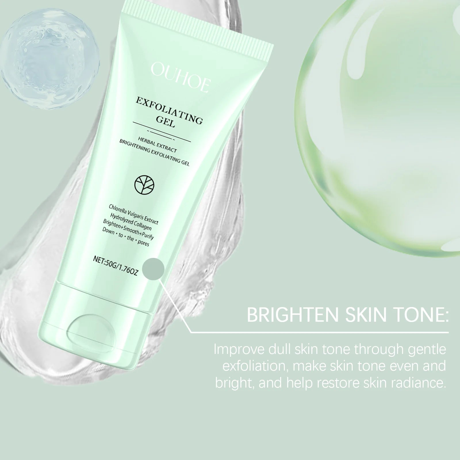 Exfoliating Peeling Gel Remove Dead Skin Dark Spot Deep Cleaning Purifying Brighten Tighten Pores Nourishing Repair Facial Scrub Zpaxo