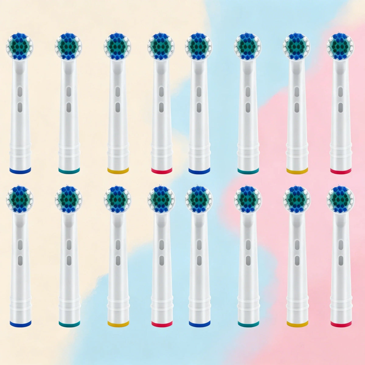 EB17P Wholesale 4/8/16pcs Set/lot Electric Toothbrush Head For Oral B PRO 6000 500 Sensitive Replacement Brush Heads D18 Zpaxo EB17P 8pcs