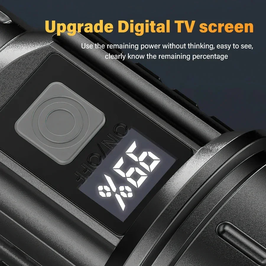 Rechargeable LED Tactical Flashlight – 5 Modes, Waterproof