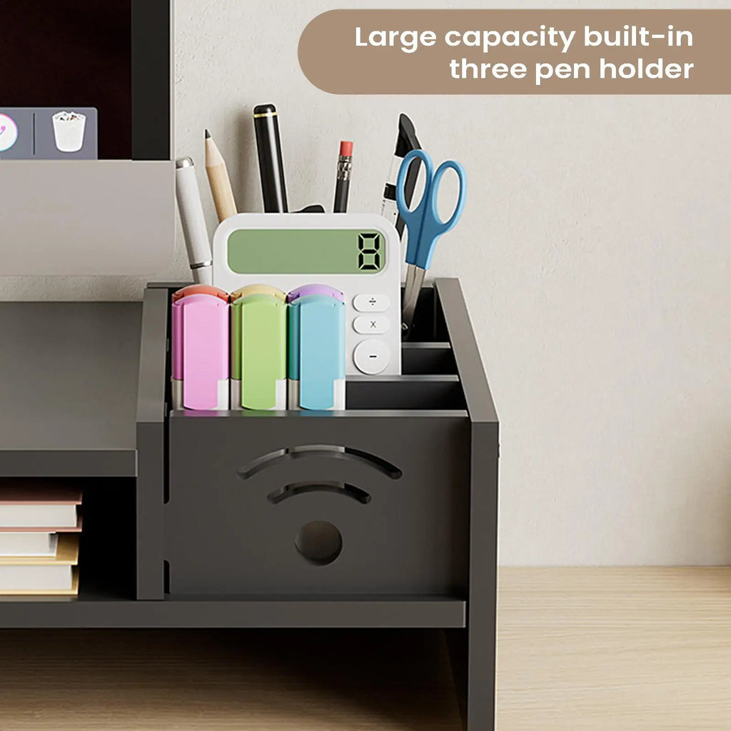 Monitor Stand Desk 2 Tier Ergonomic Shelf Height Riser Storage