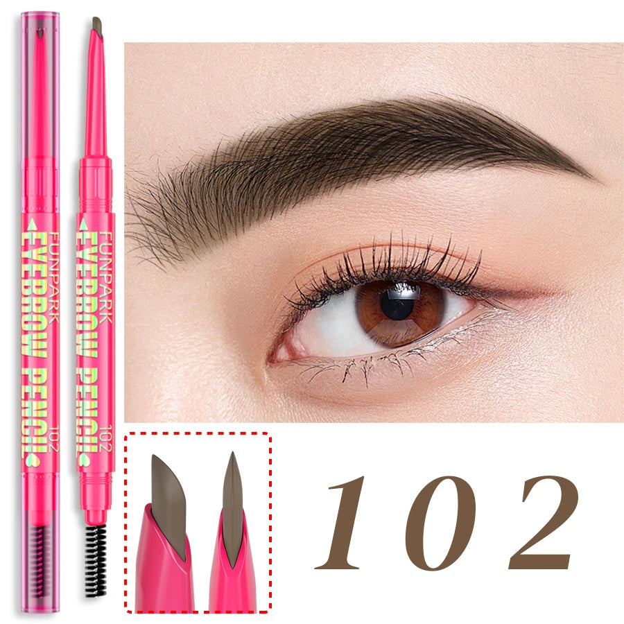 Professional Natural Brown Black Waterproof Eyebrow Pencil Ultra-fine Zpaxo 102