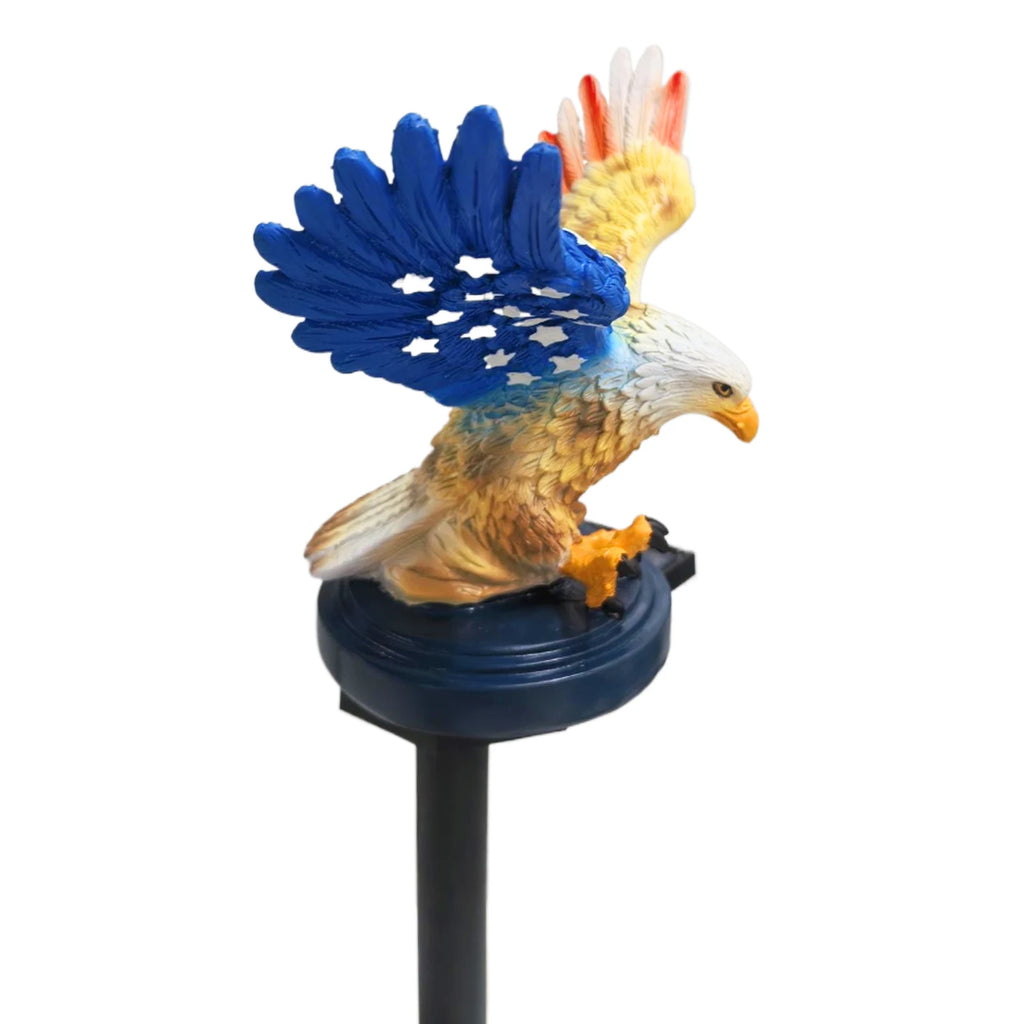 Solar Powered Eagle Stake Lights Waterproof Decorative American Bald