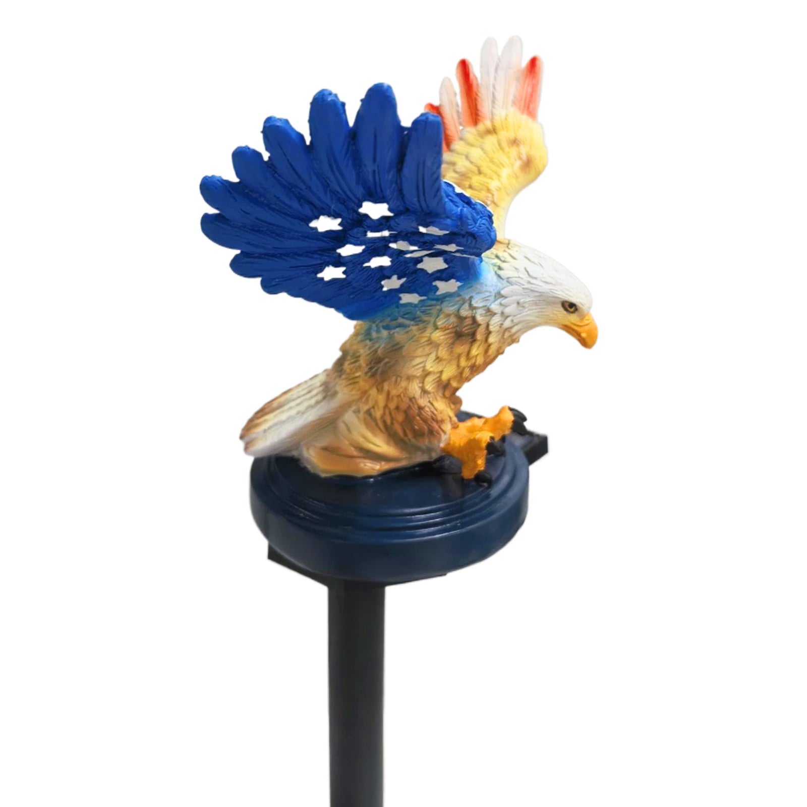 Solar Powered Eagle Stake Lights Waterproof Decorative American Bald