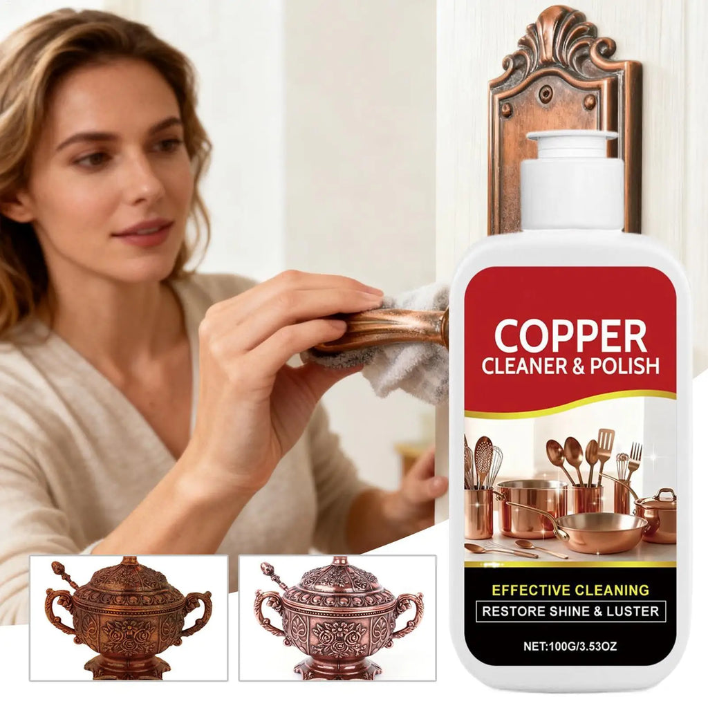 Non Toxic Gentle Copper Brass Metal Polish Cream Antique Restoration