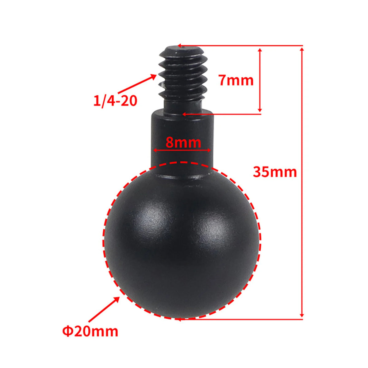 Ball Head Mount 1 4 Screw Adapter Camera Bracket Male Thread Ballhead Zpaxo 35mm