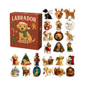 Dog Advent Calendar 2025 2D Acrylic Christmas Ornaments 24 Days