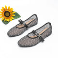 Flat Shoes for Women's Spring and Autumn Round Toe Mesh Breathable and Non Slip Mary Jane Women's Shoes Big Size 35-45 Loafers Zpaxo Black 39