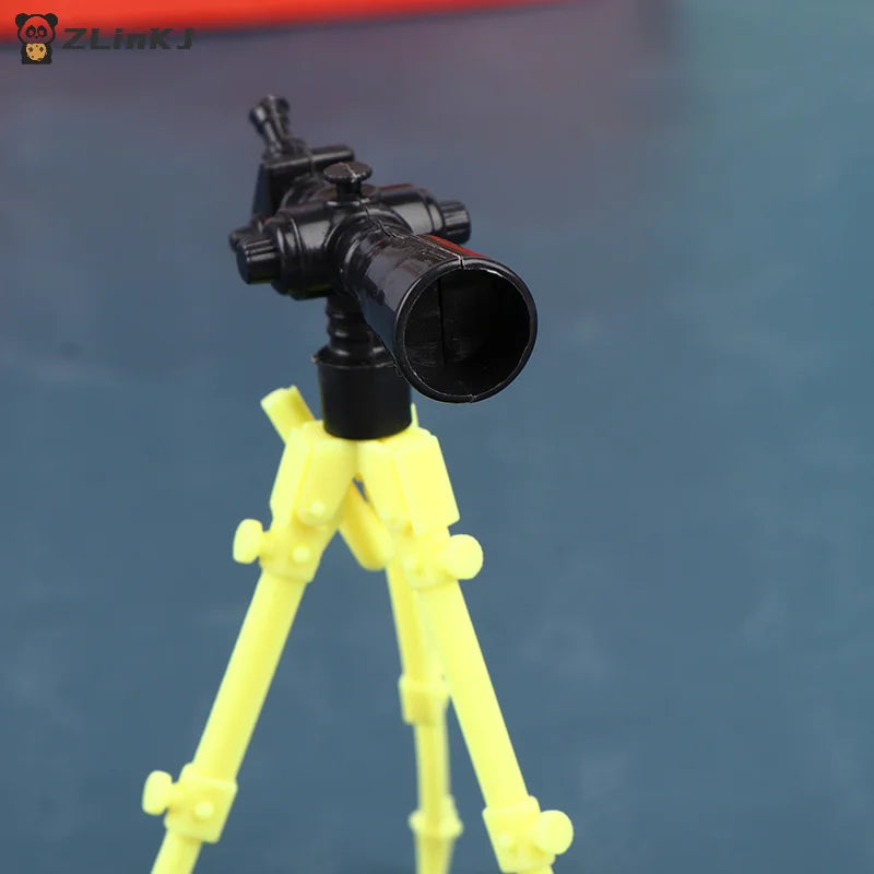 ▶2Pcs Doll Telescope Model Dollhouse Miniature Version Telescope Doll Home Decor Zpaxo