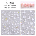Cute Cartoon Minimally Hand-painted Pony Nail Stickers Embossed DIY Zpaxo A1