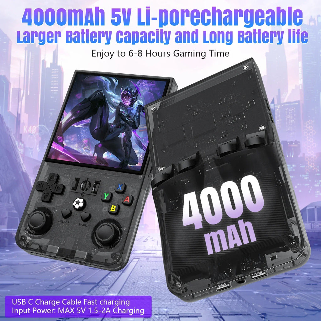Open Source R36MAX Retro Handheld Video Game Console RK3326 Chip 64 Zpaxo