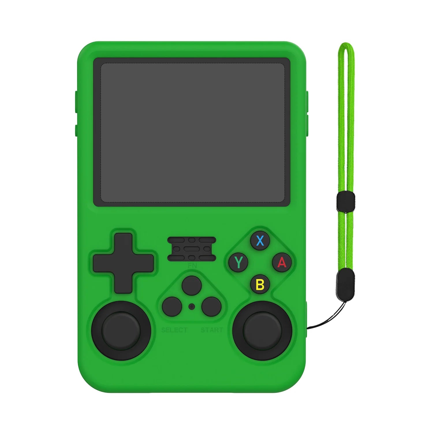 Protective case For R36S Silicone Case Soft 360° drop protection Case For R36s Handheld Game Console Accessories Zpaxo green