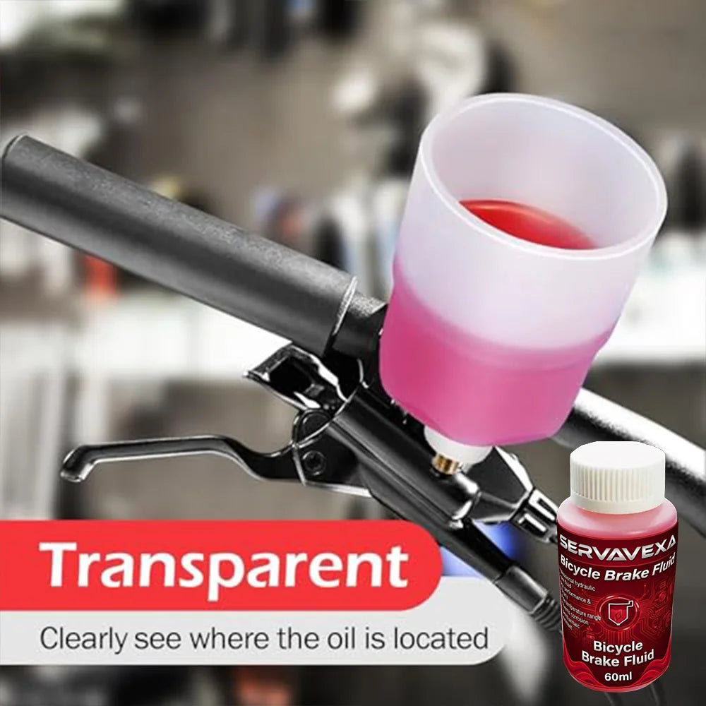 Hydraulic Bike Brake Bleed Kit + 60ml DOT 5.1 & Mineral Brake Oil Fluid, Disc Brake Maintenance Syringe Funnel Tool Set Zpaxo