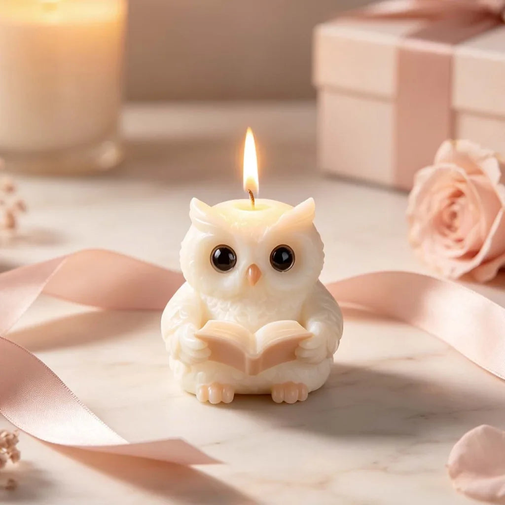 3D Owl Silicone Mold – Candle, Soap, Resin & Plaster DIY Craft