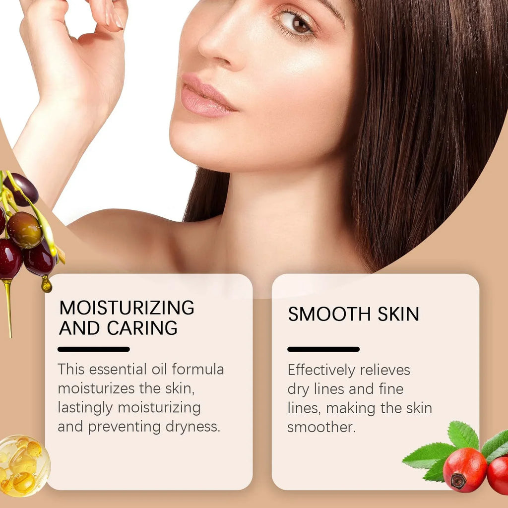 Squalane Rosehip Face Oil – Firming, Anti-Aging & Moisturizing Facial Care Oil Zpaxo