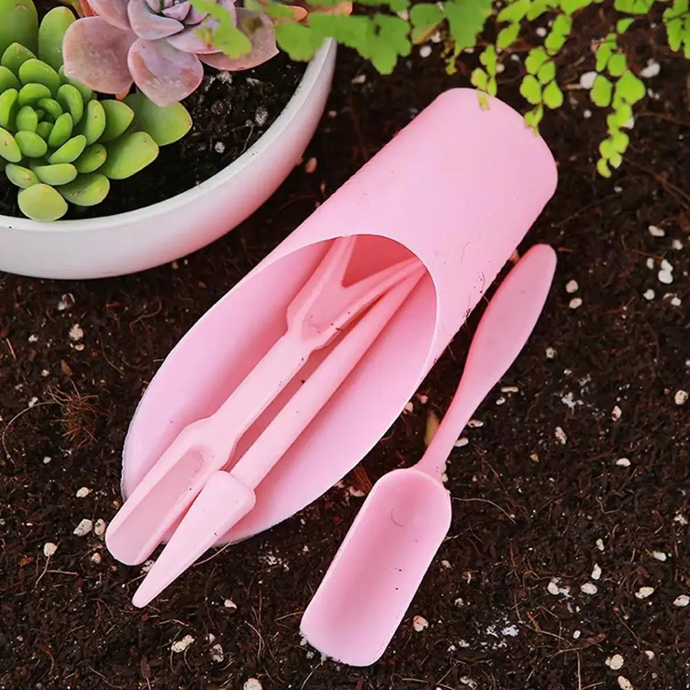 4-Piece Mini Garden Tool Set for Succulents & Potted Plants Mini Garden Tool Set Zpaxo