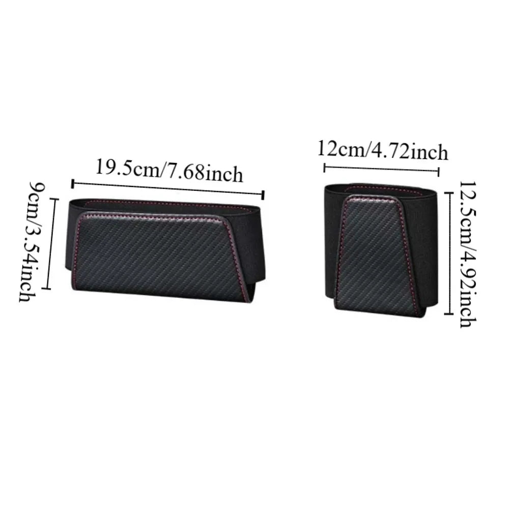 Leather Car Glasses Organizers Self Adhesive Collecting Bag Car Adhesive Storage Box Pocket Bags Multifunctional Zpaxo
