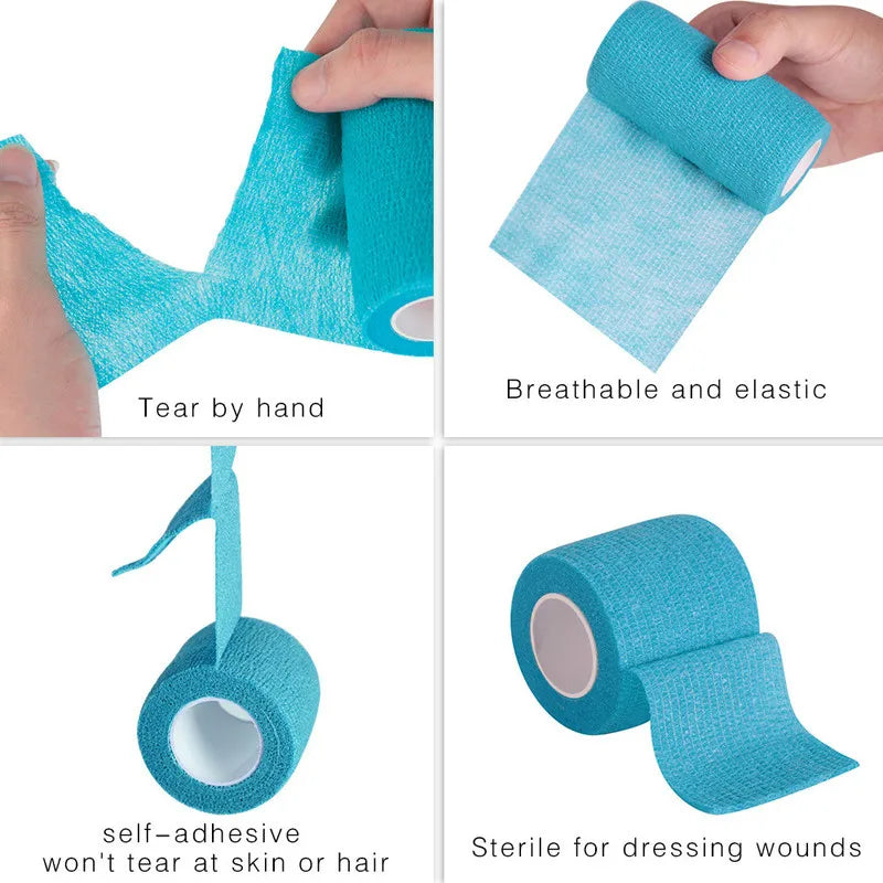 1 Roll Colorful Self-adhesive Elastic Bandage Wrist Elbow Knee Ankle