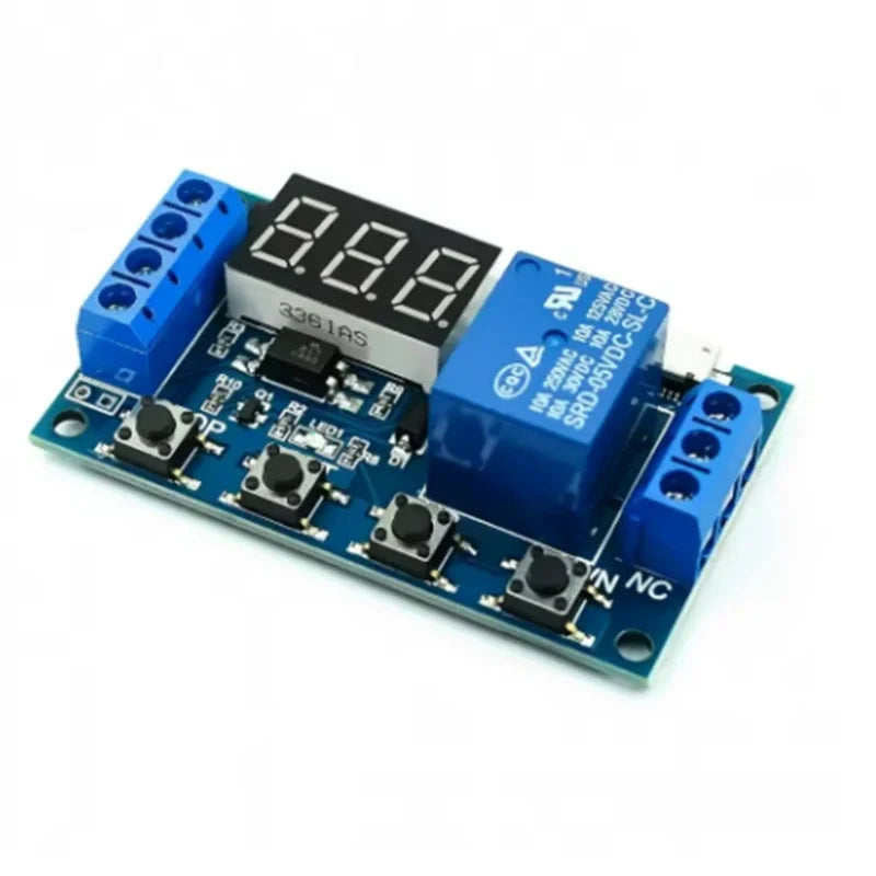 Trigger cycle timing delay switch circuit, dual MOS transistor control board replaces relay module 12 24V Zpaxo