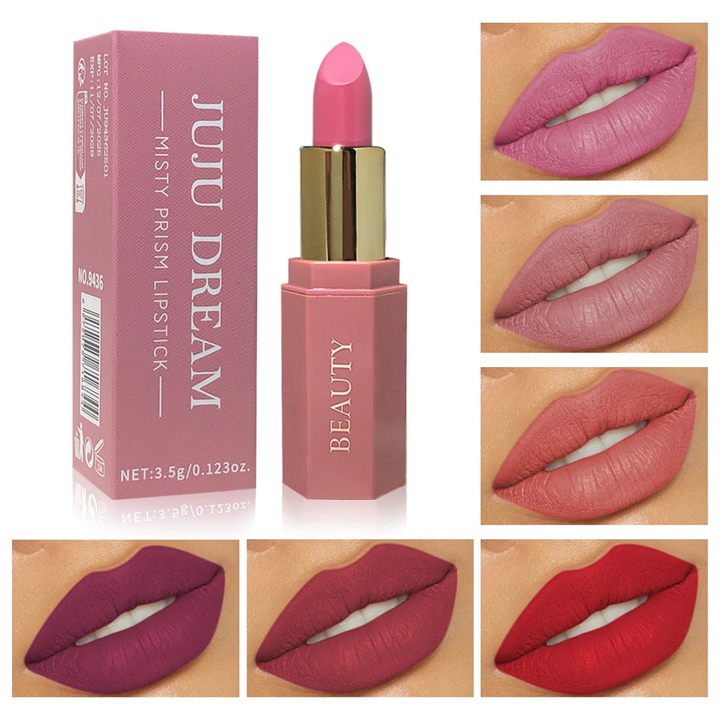 Matte waterproof velvet nude lipstick - Sexy red-brown long-lasting makeup - Professional style, easy to carry Zpaxo