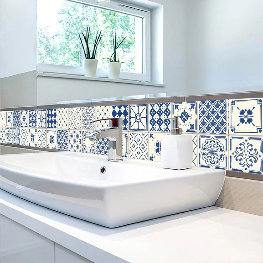 Wall Tiles Waterproof Stickers Bathroom Kitchen Self Adhesive Toilet