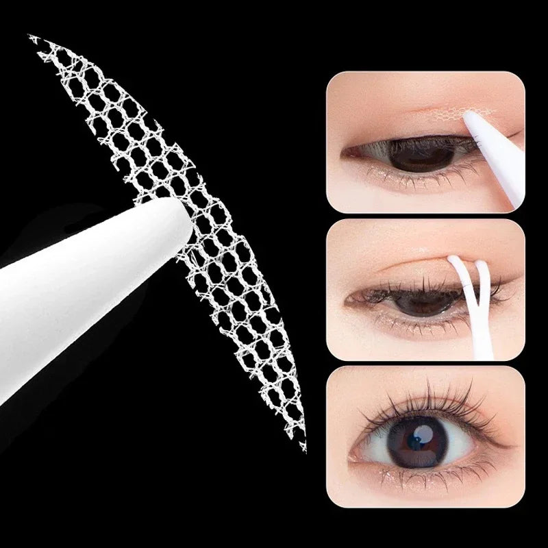 Eye Lift Strips Double Eyelid Tape Clear Gray Stripe Big Eyes