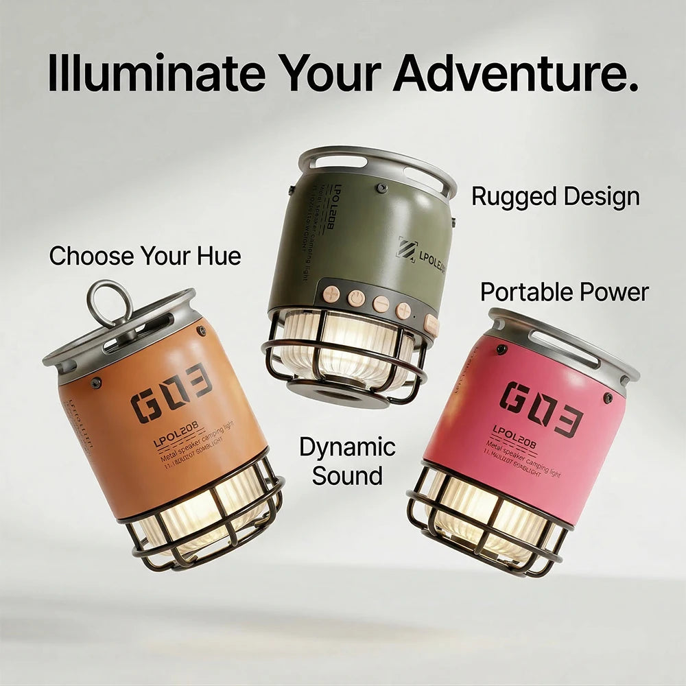 Mini Portable Outdoor Camping Bluetooth Speaker Wireless Column 5W Zpaxo