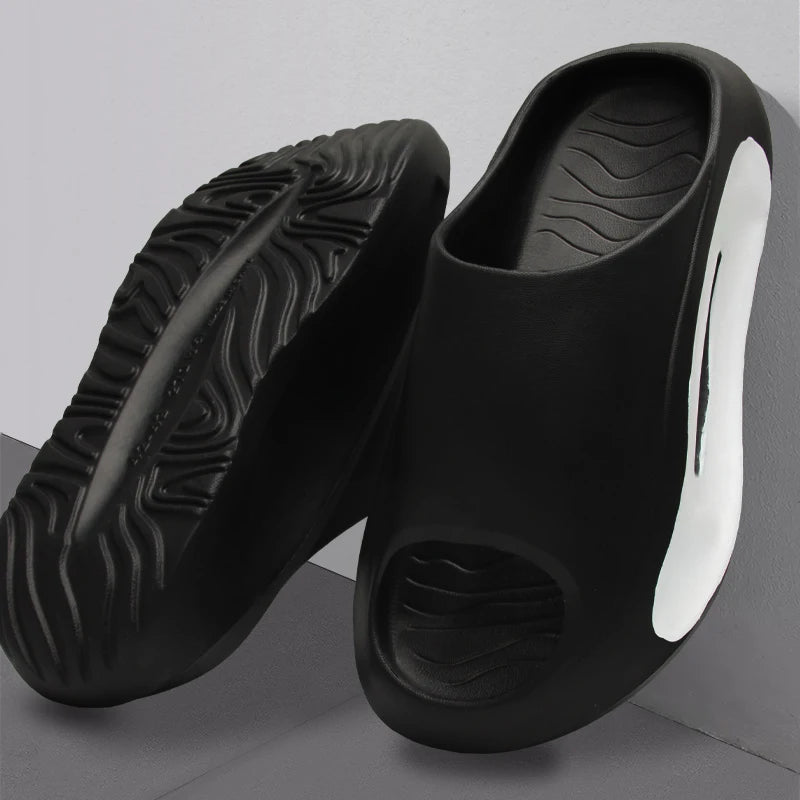 SHAJI Unisex Couple Trendy Cloud EVA Slides Summer Thick Soft Sole