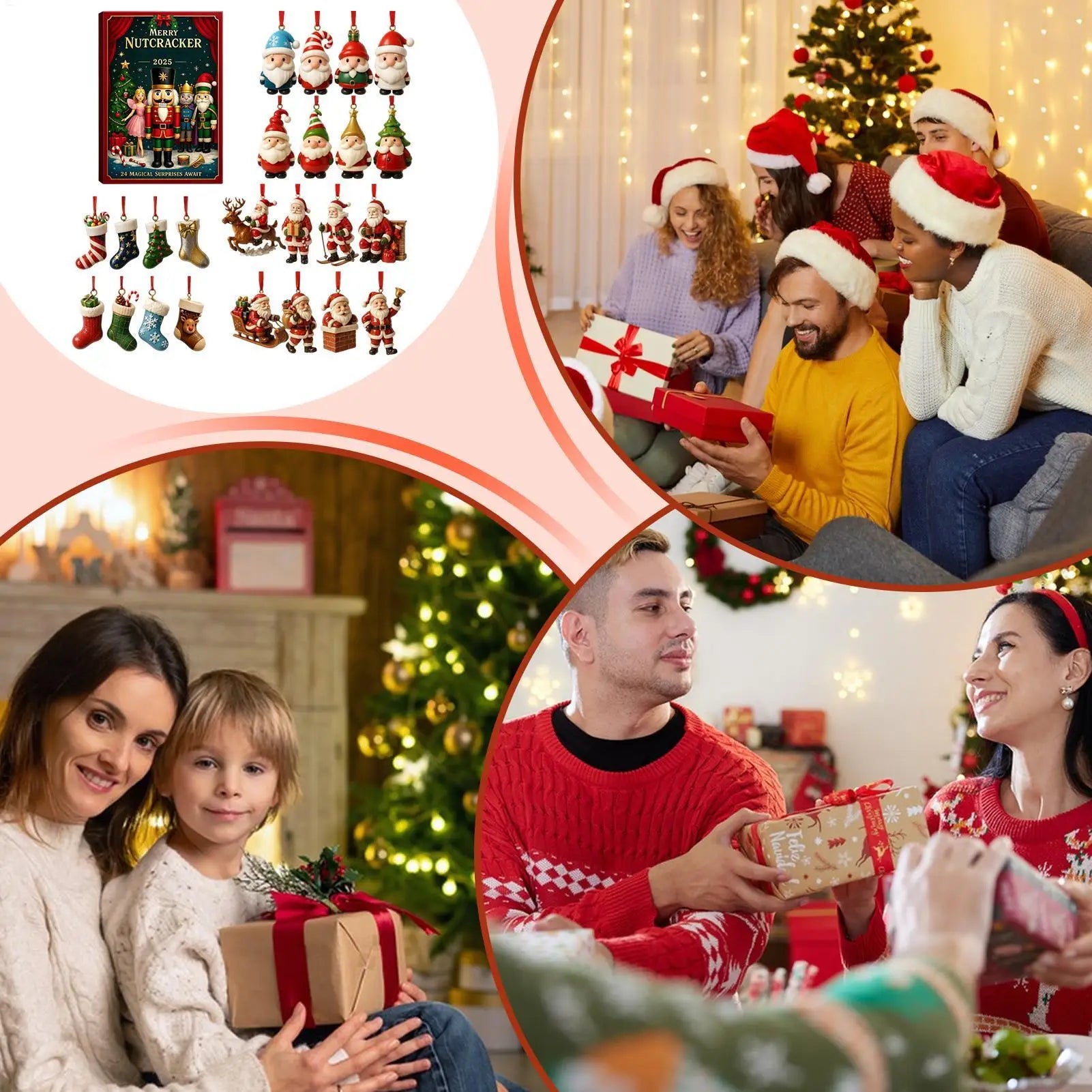 Nutcracker Advent Calendar 2025 24 Days 2D Acrylic Ornament Christmas