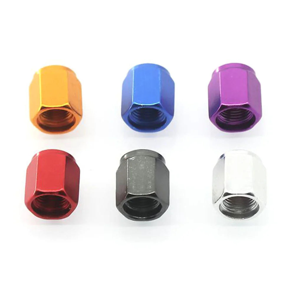Aluminum Hex Tire Valve Stem Caps – Set of 4, Universal Fit