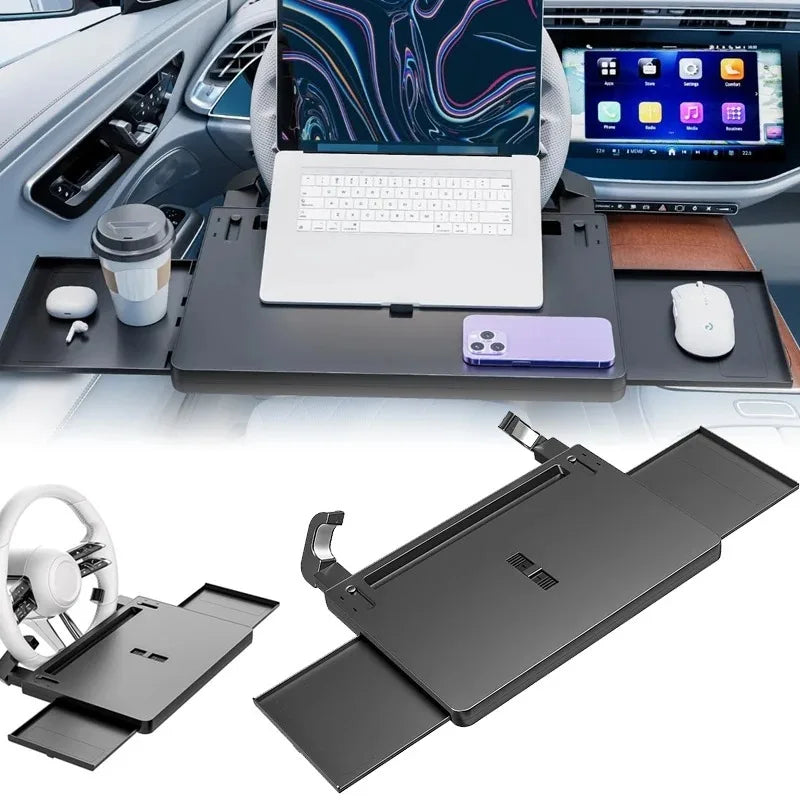 Steering Wheel Desk Tray – Folding Laptop & Food Car Table