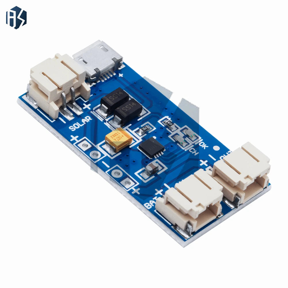 Mini Solar Lipo Charger Board CN3065 Lithium Battery Chip DIY Outdoor Charging Board Module with Connector Wire For Arduino Zpaxo