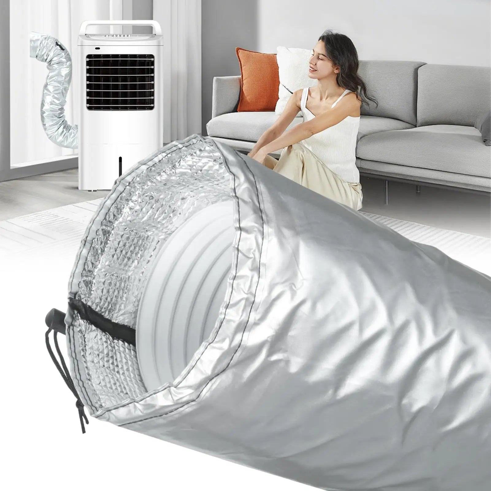 Air Conditioner Hose Wrap AC Vent Insulation Sleeve Exhaust Tube