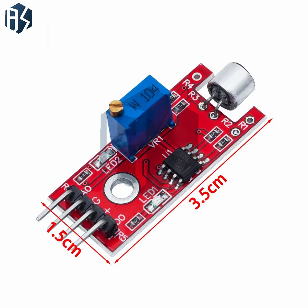 Microphone Voice Sound Sensor Detection Module For Arduino AVR PIC Analog Digital Output Sensors KY-038 KY-037 Zpaxo