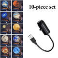 USB LED Star Moon Projector Lamp Rotating Planet Night Light Romantic Bedroom Decor Gift for Kids Adults Zpaxo 10 Piece Set