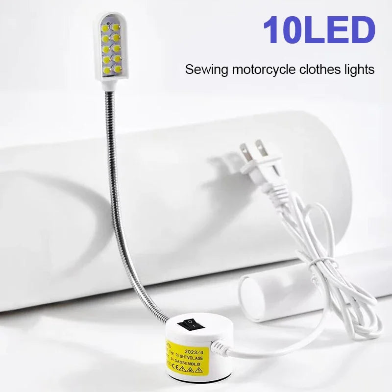 10/20/30 Industrial Lighting LED Sewing Machine Night Lights Home With Magnetic Flexible Adjustable For Base Adsorbed Work Lamps Zpaxo