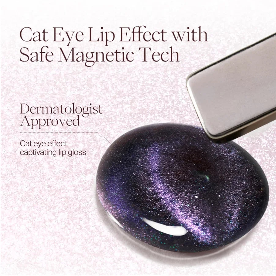 JOOCYEE Magneglow Lip Gloss Cat Eye Lip Effect Long-Lasting Non-Sticky Moisturizing Plumping Shine Original Makeup Cosmetics Zpaxo