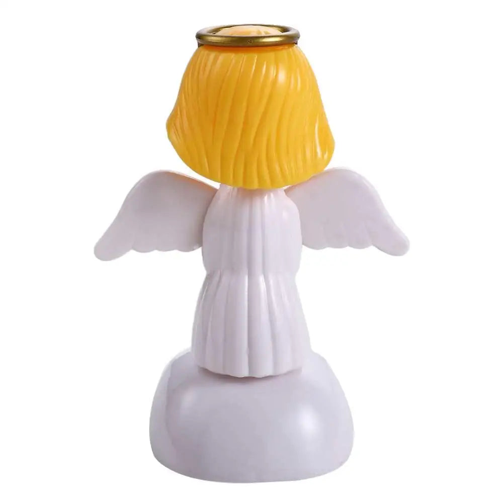 Eco Friendly Action Figure Car Decor Car Ornament Solar Swinging Angel Dancing Flip Dolls Bobble Head Doll Shaking Head Dolls Zpaxo
