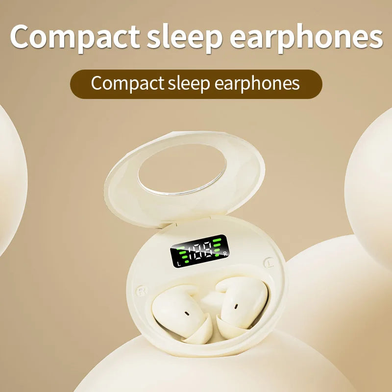 Sleep Wireless Earphone TWS Bluetooth 5 4 Headphones Hidden Earbuds Zpaxo