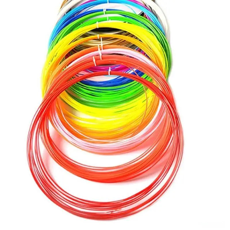 652F 20 Colors 3D Pen Filament 1.75mm PCL Each Color 16.4 Feet 3D Pen Filament Zpaxo CN