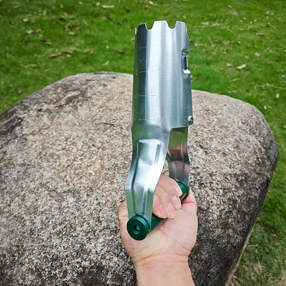 Handheld Seedling Transplanter Tube Hole Punch Digger Garden Tool Seedling Transplanter Zpaxo