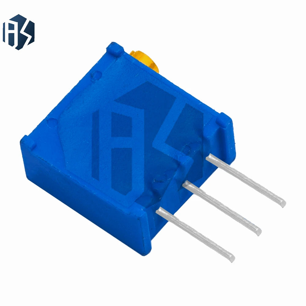 10PCS 3296 Trimpot Assortment: 3296X Trimmer Potentiometers – 50Ω, 100Ω, 1KΩ to 100KΩ, 1MΩ Resistance Values Zpaxo
